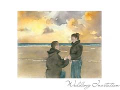 The proposal, on a Cornish beach